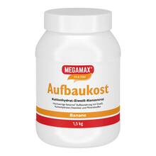 Abbildung: Megamax Aufbaukost Banane Pulver 1.5 kg, Pulver PZN 00815529 