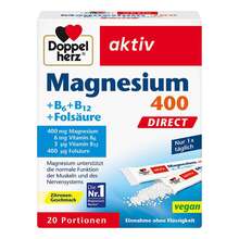 Abbildung: Doppelherz Magnesium+B-Vitamine direct Pellets 20 St, Pellets PZN 01026875 