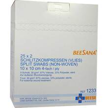 Schlitzkompressen Vlies 10x1 25x2 St