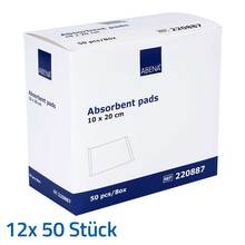 Saugkompressen 10x20cm unsteril 400g / m 12x50 St