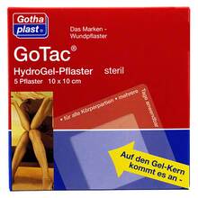 Gotac Hydrogel-Pflaster L 10x10 cm steril 5 St