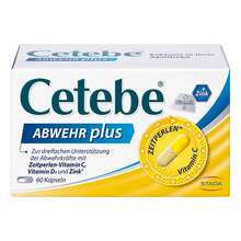 Cetebe Abwehr plus Vitamin C + Vitamin D3 + Zink Kapseln 60 St