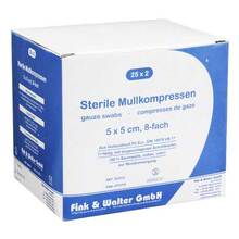 Mullkompressen 5x5 cm steril 8-fach 25x2 St