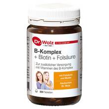 Abbildung: B Komplex + Biotin + Folsäure Tabletten 300 St, Tabletten PZN 03088082 
