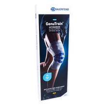 Abbildung: Genutrain Kniebandage mit Silikonhaftrand Gr. 5 titan 1 St, Bandage PZN 03140144 