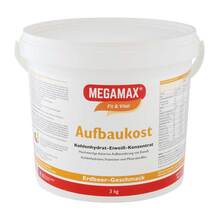 Abbildung: Megamax Aufbaukost Erdbeere Pulver 3 kg, Pulver PZN 03246718 