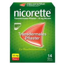 Abbildung: nicorette Nikotinpflaster, 15 mg Nikotin 14 St, Pflaster transdermal PZN 03273514 