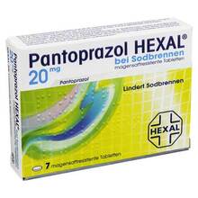 Abbildung: Pantoprazol Hexal b.Sodbrennen magensaftresistent Tabletten 7 St, Tabletten magensaftresistent PZN 05523576 