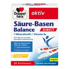 Abbildung: Doppelherz Säure-Basen Balance direct Pellets 20 St, Pellets PZN 06195714 