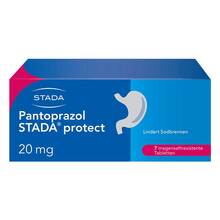 Abbildung: Pantoprazol STADA protect 20 mg magensaftresistent Tabletten 7 St, Tabletten magensaftresistent PZN 06415601 