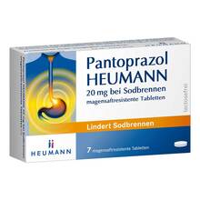 Abbildung: Pantoprazol HEUMANN 20 mg bei Sodbrennen 7 St, Tabletten magensaftresistent PZN 06429135 