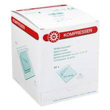 Mullkompressen 10x10cm 12-fa 40x2 St