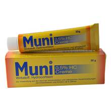 Abbildung: Muni 0,5% HC Creme 30 g, Creme PZN 07276113 