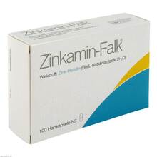 Abbildung: Zinkamin Falk Hartkapseln 100 St, Hartkapseln PZN 07331378 