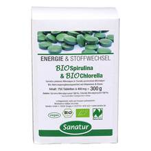 Abbildung: Biospirulina & Biochlorella 2 in 1 Tabletten 750 St, Tabletten PZN 07366879 