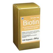 Abbildung: Biotin 1 x 1 pro Tag Kapseln 120 St, Kapseln PZN 07412527