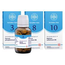 Abbildung: DHU Schüssler-Salze Kur mit den Nr. 3, 8 und 10 600 St, Tabletten PZN 08012884 