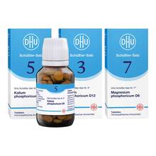 Abbildung: DHU Schüssler-Salze Kur mit Nr. 3+5+7 600 St, Tabletten PZN 08012886 