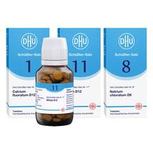 Abbildung: DHU Schüssler-Salze Kur mit den Nr. 1+8+11 600 St, Tabletten PZN 08012889 
