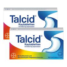 Abbildung: Talcid Kautabletten 2x100 St, Kautabletten PZN 08032366 