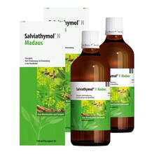 Abbildung: Salviathymol N MADAUS Flüssigkeit 2x100  ml, Tropfen PZN 08032435 