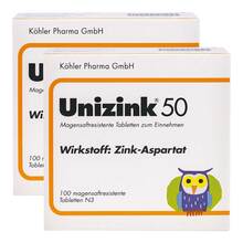 Unizink 50 Tabletten 2x100 St