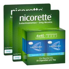 Nicorette freshmint 2 mg Lutschtabletten gepresst 2x160 St