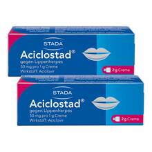 Aciclostad Creme gegen Lippenherpes 2x2 g