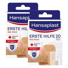 Abbildung: Hansaplast Erste Hilfe Pflaster Mix 2x20 St, Pflaster PZN 08032816 
