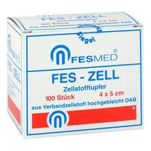 Zellstofftupfer Fes Zell 4x5 100 St