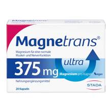 Abbildung: Magnetrans 375 mg ultra Kapseln 20 St, Kapseln PZN 09207553 