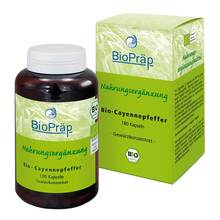 Abbildung: Bio Cayennepfeffer Kapseln 180 St, Kapseln PZN 09522409