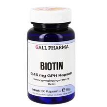 Abbildung: Biotin 0,45 mg GPH Kapseln 60 St, Kapseln PZN 09749490 