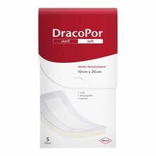 DracoPor Soft wei&szlig; Wundverband 10x20 cm steril 5 St