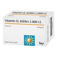 Vitamin D3 K&ouml;hler 2000 IE Kapseln 60 St