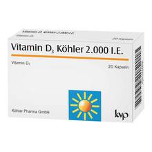 Vitamin D3 K&ouml;hler 2000 IE Kapseln 20 St