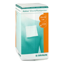 Askina Vliesstoffkompr.10x10 cm unsteril 4fach 200 St