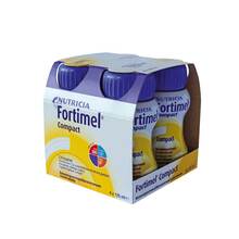 Abbildung: Fortimel Compact 2.4 Bananengeschmack 4X125 ml, Flüssigkeit PZN 10743506 