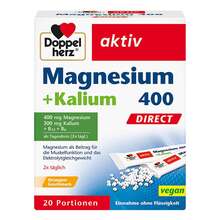 Abbildung: Doppelherz Magnesium+Kalium Direct Pellets 20 St, Pellets PZN 11101359 
