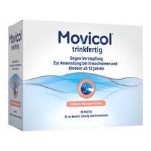Abbildung: Movicol® trinkfertig 25 ml Beutel Lösung zum Einnehmen 30 St, Lösung zum Einnehmen PZN 11163969