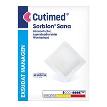 Sorbion Cutimed Sana Wundauflage 8,5x8,5 cm 12 St