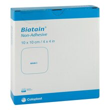 Biatain Schaumverband 10x10 cm nicht haftend 10 St