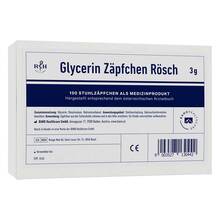 Glycerin Z&auml;pfchen R&ouml;sch 3 g gegen Verstopfung 100 St