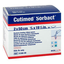 Cutimed Sorbact Tamponaden 2x50 cm 20 St