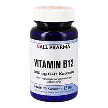 Abbildung: Vitamin B12 300 µg GPH Kapseln 30 St, Kapseln PZN 13251011 