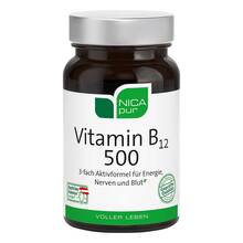Abbildung: Nicapur Vitamin B12 500 Kapseln 60 St, Kapseln PZN 13504185 