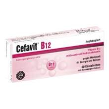 Abbildung: Cefavit B12 Kautabletten 60 St, Kautabletten PZN 13862200 
