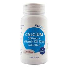 Abbildung: Calcium 500 mg + Vitamin D3 10 µg Tabletten Medifit 90 St, Tabletten PZN 13905524 