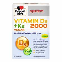 Doppelherz Vitamin D3 2000 + K2 system Tabletten 60 St