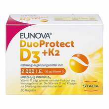 Eunova Duoprotect D3 + K2 2000 I.E. / 80 µg Kapseln 30 St